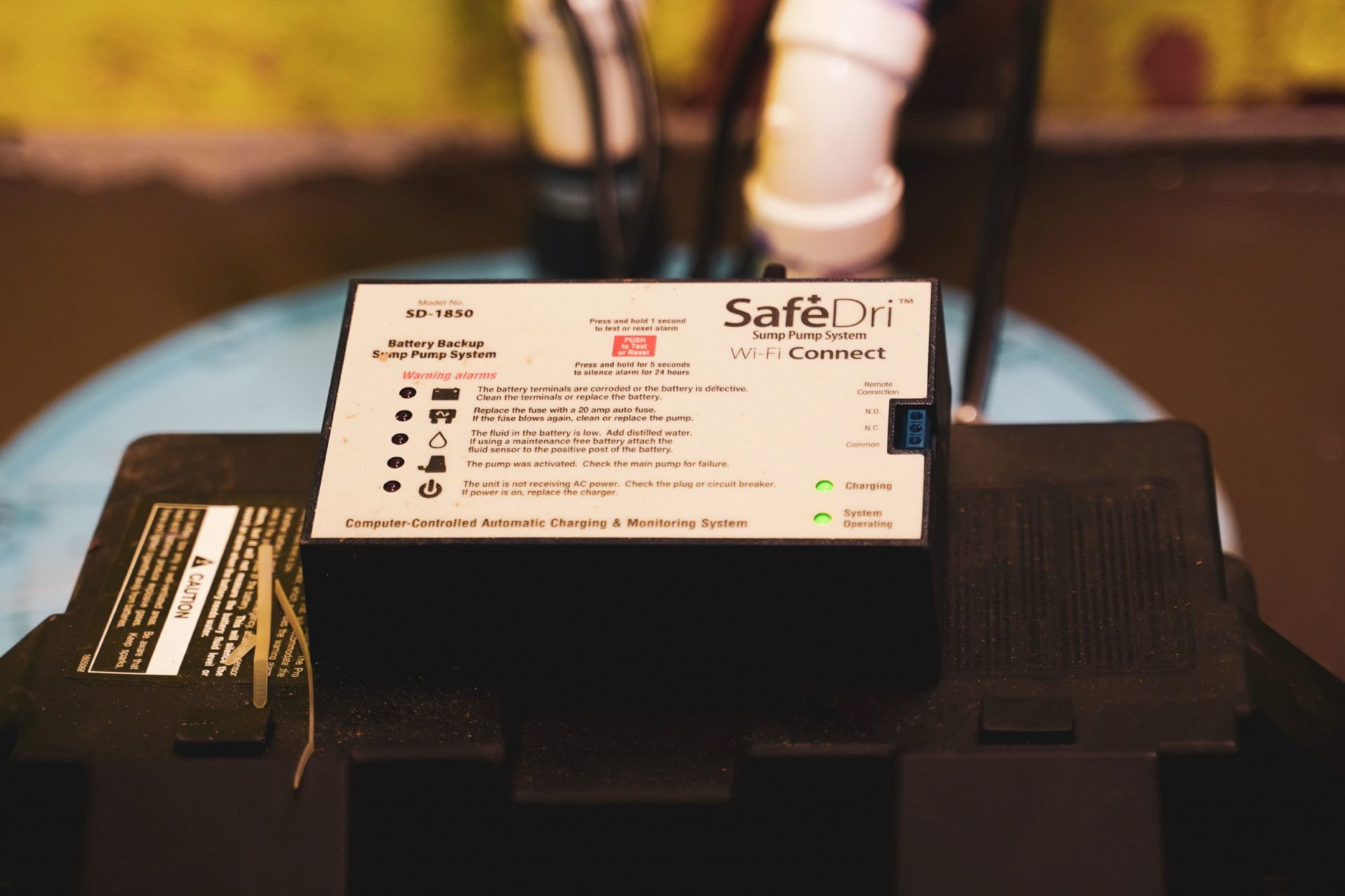 SafeDri Sump Pump Battery Backup
